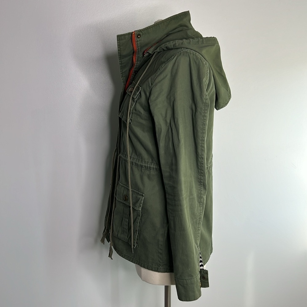 41 Hawthorn Chaplin Essential Hooded Anorak olive green utility Jacket small - Picture 9 of 15